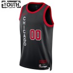 Maillot NBA Chicago Bulls Personnalisable Nike 2023-24 City Edition Noir Swingman - Enfant